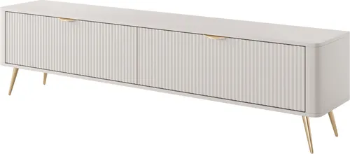 yourhouse24 TV-Lowboard LANTE 200 cm beige/gold von yourhouse24