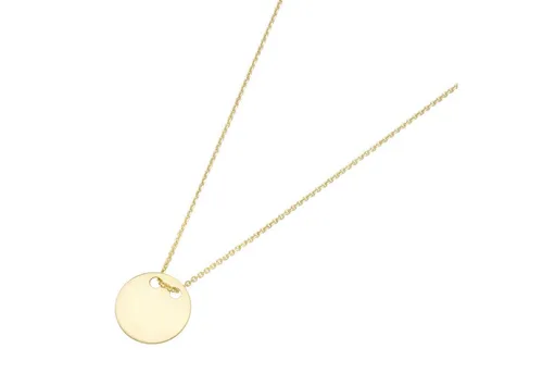Luigi Merano Goldkette mit kleinem Plättchen, Gold 585 von Luigi Merano