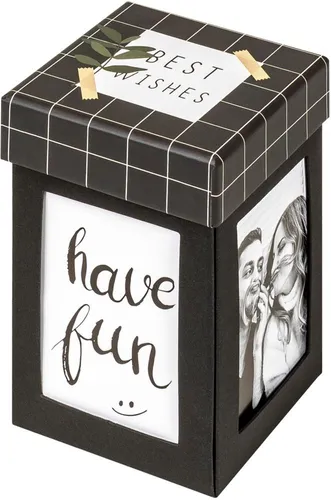 Fotogeschenkbox Surprise Explosionsbox schwarz