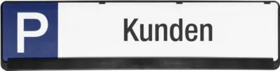 Eichner Parkplatz-Reservierungsschild Kunden - Parkplatzschild mit Universalhalterung, UV-Schutzlack gegen Vergilben, ideal für die Reservierung von Parkplätzen für Kunden.