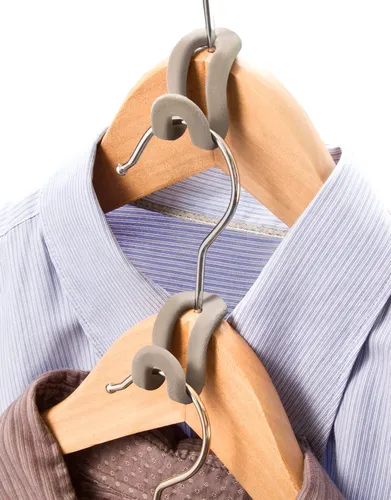 Ruco Kleiderhaken, (Set, 40-St), für Bügel, aus Kunststoff in grau von Ruco