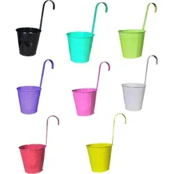 Stück Hängetöpfe Blumentopf 16 cm Farbmix in gelb von Geschenkestadl