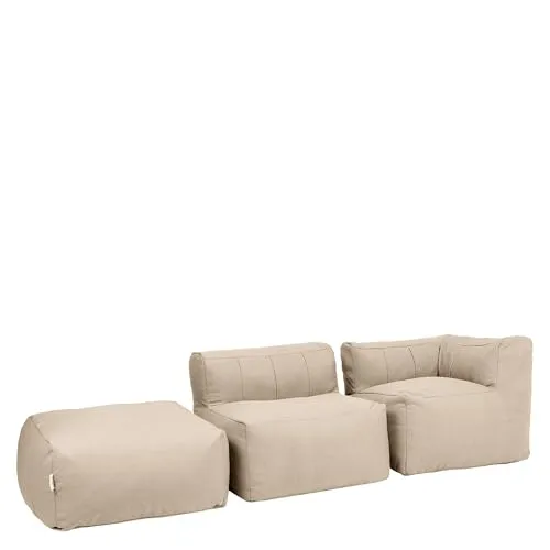 icon Gartenlounge-Set Modulares Outdoorsofa „Zen“ - Modulares Gartenmöbel-Set aus OEKO-TEX-zertifiziertem Olefin, wetterfest und ideal für individuellen Komfort im Außenbereich.