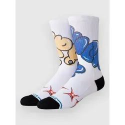 Stance Tryin Sucker Crew Socks white Gr. L in weiß von Stance