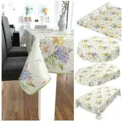 ANRO Tischdecke Wachstuchtischdecke Gartentischdecke Wachstischdecke (Einzelstück 1-tlg), Glatt Rund 140cm wasserabweisend grün Rund | Ø 140 cm x 140 cm x 140 cm x 0.2 mm