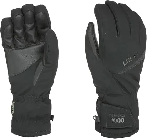 Level Alpine - Skihandschuhe Herren, mit Klettverschluss, Thermohandschuhe Winter Herren, Lederhandschuhe Herren, Warm und Langlebig, Ideale für Snowboard und Skifahren - 1 Paar