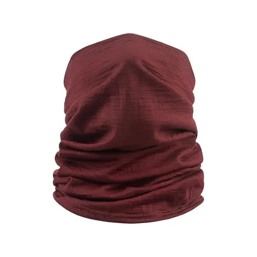 TOM FYFE Premium Merino Schlauchschal Unisex Burgundy/One Size – 100% Merinowolle, temperaturregulierend - PFLEGELEICHT und maschinenwaschbar bei 30 °C; ideal für Alltag und Sport. WEICHER TRAGEKOMFORT dank flauschiger Nähte. Funktionalität: schnelles Trocknen und optimale Temperaturregulierung.