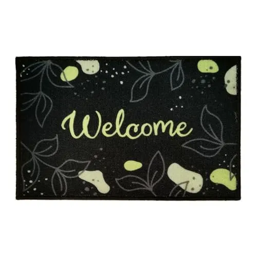 Tabakguru Fußmatte Welcome Nature 40x60cm groß für Innen & Außen - Schmutzfangmatte rutschfest, waschbar & wetterfest - für Eingangsbereich & Aussenbereich