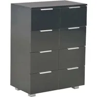 vidaXL Hochglanz Sideboard mit 8 Schubladen