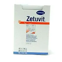 Zetuvit® Saugkompresse steril 10 x 10 cm - Sterile Kompressen zur Versorgung von exsudierenden Wunden, hochsaugfähig und sehr weich für optimale Polsterung.