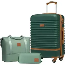 COOLIFE Koffer Set ABS Hartschale 4 Rollen mit TSA-Schloss