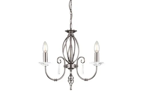 Design Kronleuchter CANDELA in silber von Licht-Erlebnisse