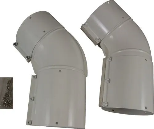 WOLF Abgasrohrbogen DN63/96 45Gr Weiß von Wolf