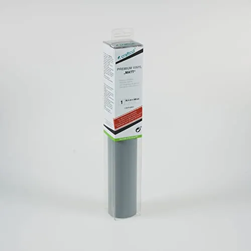 craftcut Premium Vinyl Plotterfolie matt 30,5 x 300 cm - für jeden Handelsüblichen Schneideplotter