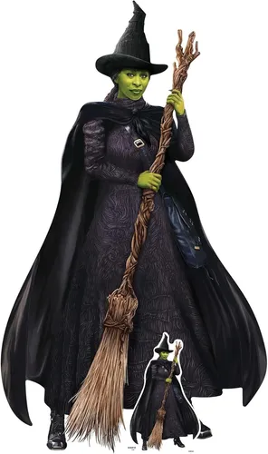 Pappaufsteller - Elphaba Green Witch - 94x159 cm - Lebensgroßer Pappaufsteller der Elphaba Green Witch, ideal für Partys und Veranstaltungen. Offiziell lizenziert und mit Echtheitssiegel für garantierte Qualität.