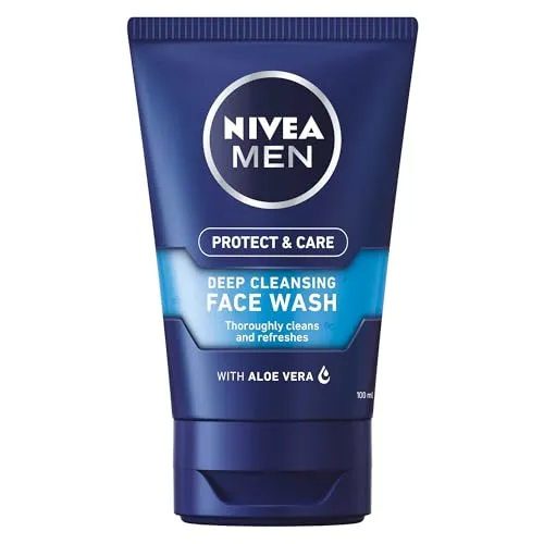 Nivea Protect & Care Deep Cleaning Face Wash 100ml - Reinigungsschaum für das Gesicht mit maskulinem Duft, reinigt effektiv und beugt Unreinheiten sowie überschüssigem Öl vor.