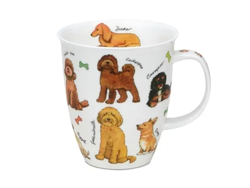 Dunoon Tasse Bone China Kaffeetasse 480ml Nevis Cats Becher mit Katzenrassen Motiv - Die DUNOON Nevis Cats Tasse begeistert Katzenliebhaber mit charmanten Illustrationen verschiedener Katzenrassen. Mit 480ml Fassungsvermögen ideal für heiße Getränke. Hergestellt aus leichtem Bone China für elegantes Trinkerlebnis.