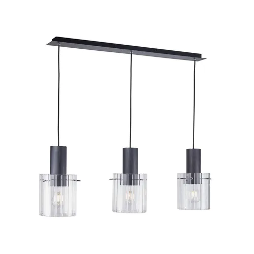 Lucande Hängeleuchte Eirian, 3-flammig mit Glas-Schirmen - Elegante Hängeleuchte Eirian, dreiflammig und ideal für stimmungsvolle Beleuchtung. Individuell bestückbar mit E27-LED-Leuchtmitteln.