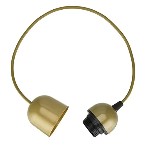 REV Lampenaufhängung, Zugpendel f. Deckenleuchte, 70cm (nicht ausziehbar), max. 2kg, golden