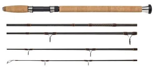 WFT Charisma Senso Pilkrute 2,40m - Praktische Reiserute - Hochseeruten mit 5 Teilen und nur 240g Gewicht. Die sensible Spitze meldet den Untergrund präzise – ideal für Pilk-Fans auf Reisen!