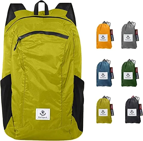 4Monster Faltbarer Rucksack Ultra Leicht, 16L, Wasserdicht für Outdoor-Aktivitäten