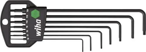 Wiha Innen-TORX Winkelschraubendreher-Set 7-teilig - Winkelschraubendreher-Set mit T 6 bis T 20 für präzises Arbeiten, ideal für Elektronik und feinmechanische Anwendungen.