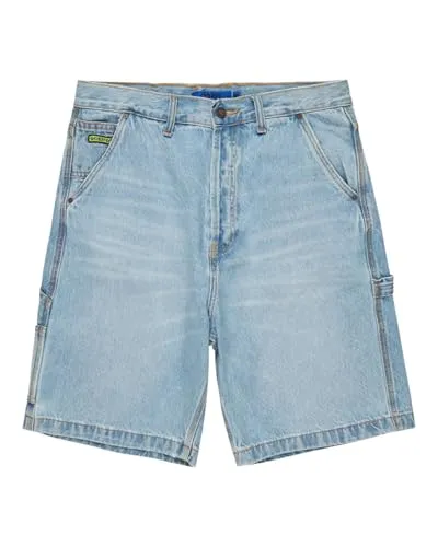 DC Shoes Herren Carpenter Baggy RIL Denim Shorts, Indigo Light, 32W - Herren-Shorts aus hochwertigem Denim, bequem und lässig für den Alltag oder Freizeitaktivitäten.