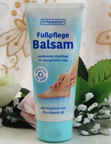 100ml VITAWOHL Fußpflege Balsam Vitamin E rovitamin B5 für beanspruchte Füße