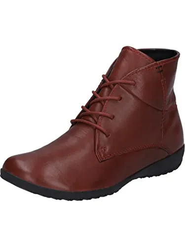 Josef Seibel Naly 09, rot Stiefelette - Wanderschuhe für Damen, aus robustem Nappa-Leder mit warmer Textilfütterung, ideal für Herbst und Winter, bietet hohen Tragekomfort dank komfortabler Weite G.