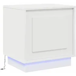 vidaXL Nachttisch mit LED-Leuchten