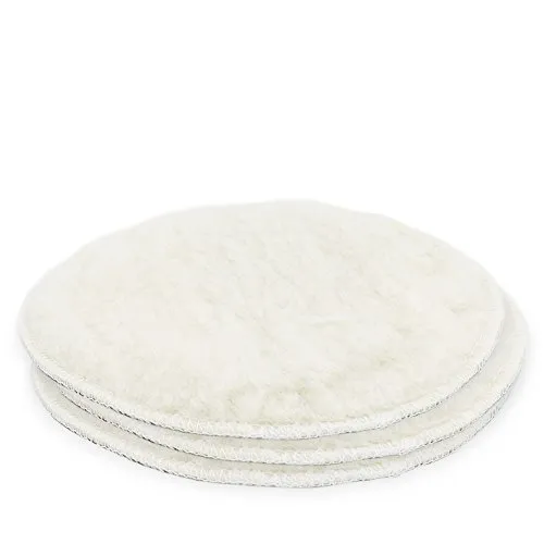 BITUXX® 180mm Polierpad Wollpad Polierfell Wollpuffer für Autopoliermaschinen (3X)