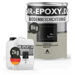 Mr. Epoxy Epoxidharz Bodenbeschichtung (10 kg, RAL 7032 Kieselgrau)