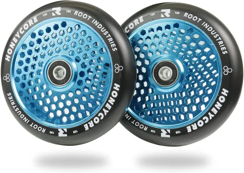 Root Industries Honeycore Stunt-Scooter Rolle 120mm Sky Blau/PU Schwarz 2 x