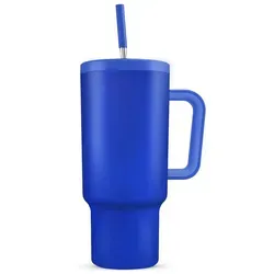 Fine Life Pro Thermobecher Trinkflasche mit Strohhalm 1.2L Kühlt 11 Stunden