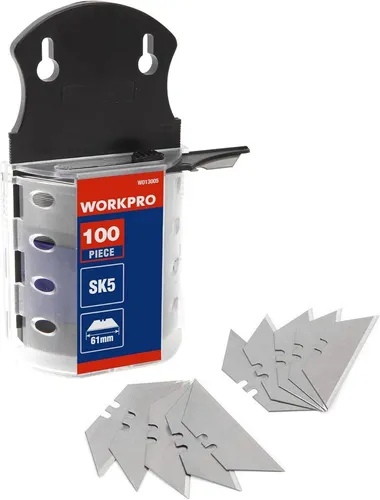 WORKPRO 100-tlg. Trapezklingen Set SK5 Edelstahl