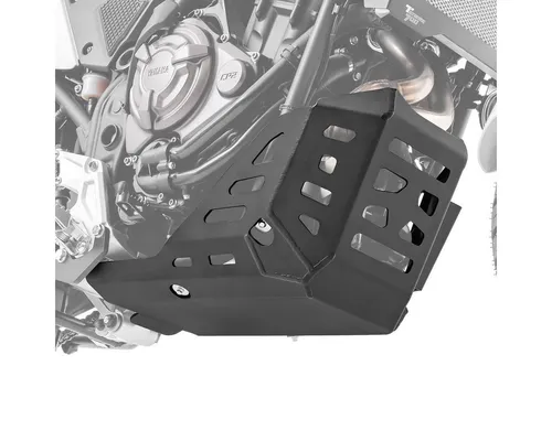 Motoguard Motor-Schutzhülle für Yamaha Tenere 700 (21-24) - Stabiler Motorschutz aus 4mm Aluminium für optimalen Schutz des Unterbodens und Motorgehäuses. Ideal für Abenteuerfahrer, mit großzügiger Schutzfläche und optimaler Belüftung. Kompatibel mit Yamaha Hauptständern.