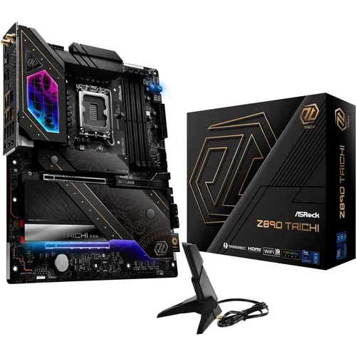 ASRock Z890 Taichi ATX Mainboard - Sockel 1851, für Intel Core Ultra Prozessoren, RGB-Beleuchtung und bis zu 256 GB DDR5 RAM