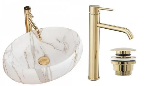 GTM Design Aufsatzwaschbecken LINDA Modern Waschbeckenm