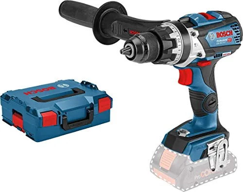 Bosch Professional 18V System Akku Schlagbohrschrauber GSB 18V-110 C - Akkuschrauber mit 110 Nm Drehmoment, ideal für anspruchsvolle Aufgaben. Ausgestattet mit KickBack Control für erhöhte Sicherheit und MyTools-App zur individuellen Anpassung.
