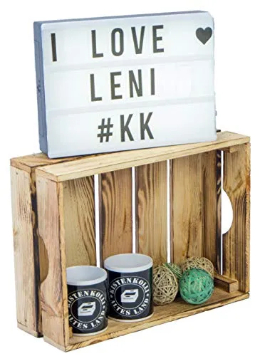 Kistenkolli Altes Land Gemüsekiste Leni geflammt Stapelkiste Stapelbox Aufbewahrungkiste Holzkiste nachhaltig Obstkiste Weinkiste