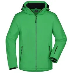 Herren Wintersport Jacke JN1054, grün, Größe XXL - Funktionsjacken, elastische und gefütterte Softshelljacke für optimalen Schutz bei winterlichen Aktivitäten