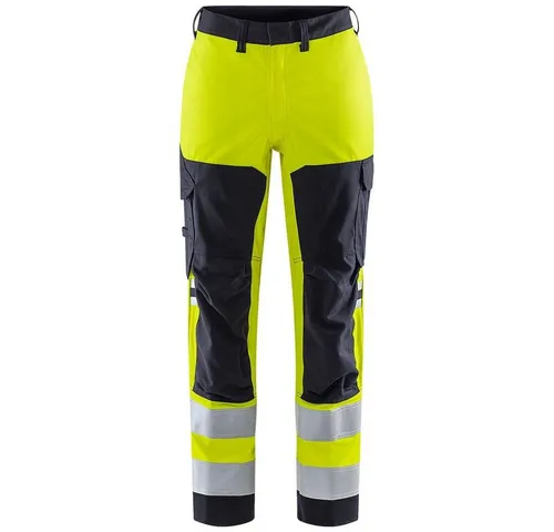 Fristads Warnschutz-Shirt Flamestat High Vis Stretch Hose Damen KL.2 2169 Athf - Hochwertige Stretchhose für Damen, wasserabweisend und mit verstärkten Taschen für Werkzeuge. Ideal für den professionellen Einsatz in sicherheitsrelevanten Bereichen.
