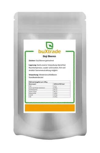 Produktbild 500g | Goji Beeren | getrocknet | schwefelfrei | Superfood | rückstandsgeprüft