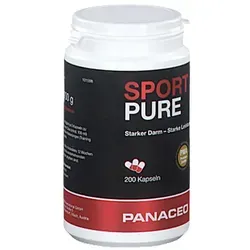 Panaceo Sport Pure Kapseln - Arzneimittel zur Stärkung des Darms und Erhöhung der körperlichen Belastungsfähigkeit. Mit einzigartigem PMA-Zeolith® für optimale Nährstoffaufnahme und schnelle Regeneration.