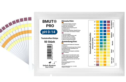 50x pH-Wert 0-14 Teststreifen Testpapier Indikator Pool Teich Wasser Aquarium
