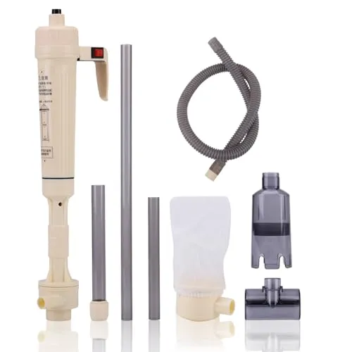 KUIDAMOS Aquarium Kiesreiniger mit batteriebetriebenem Aquarium Siphon Wasserwechsel-Reinigungswerkzeug für Fische aquarium vacuum Schildkröten und andere Gravel Cleaners