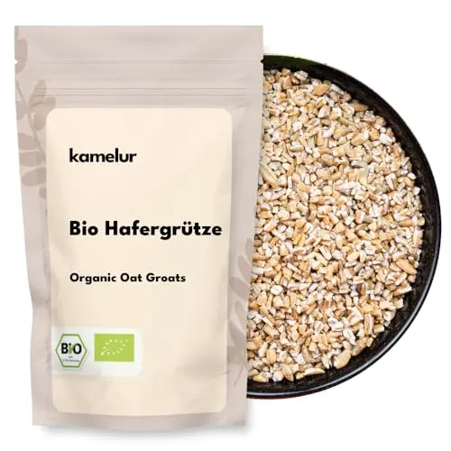 Kamelur Deutsche Bio Hafergrütze (1kg) - BIO Hafer Grütze für ein schmackhaftes Müsli