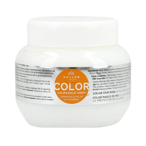 Kallos KJMN Color Hair Mask Linseed Oil & UV 275 ml