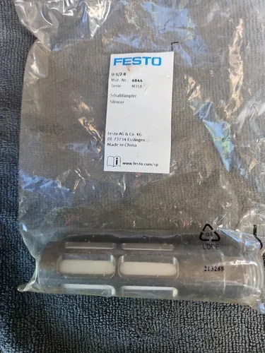 Produktbild FESTO Schalldämpfer U-1/2-B, 6844, Serie M358, NEU, OVP Unbenutzt Sealed