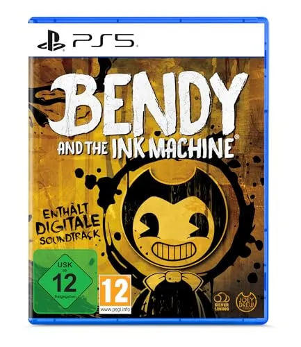 Bendy and the Ink Machine - PS5 [EU Version] - Spiele für PlayStation 5, erlebe den einzigartigen Horror- und Puzzle-Mix in einer liebevoll gestalteten Cartoon-Welt und entdecke die Geheimnisse von Bendy.